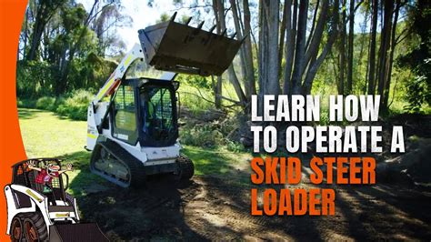 how to operate a skid steer video|driving a skid steer loader.